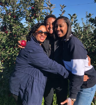 Michele Stocker  with daughters Sierra and Savannah