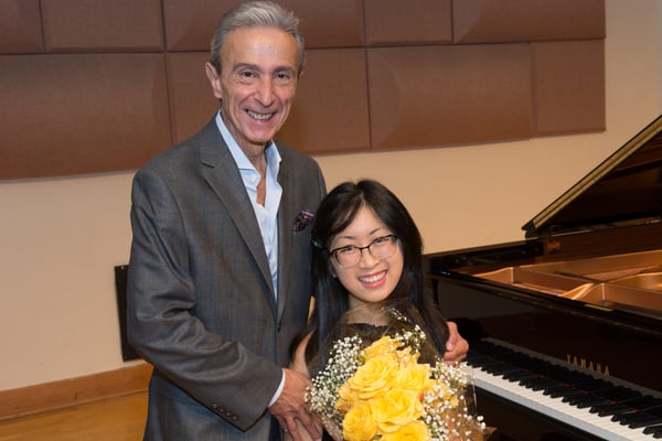 Clara Nguyen with Prof Santiago Rodriguez