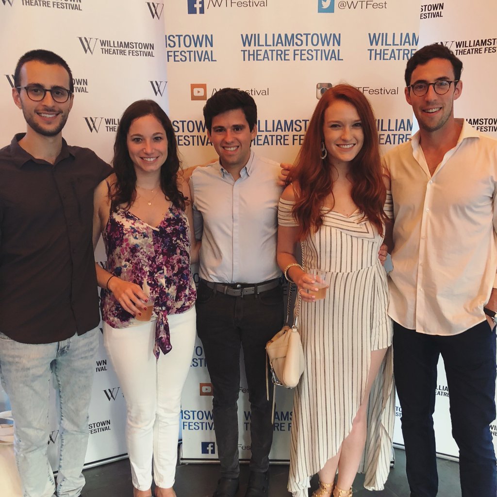 Pine Crest friends (all class of 2010) who came to see the world premiere of LEMPICKA, a new musical on which I am a co-produ~liamstown Theatre Festival in 2018. Left to right is Nathaniel Braffman, Sharla Grass, myself, Jacqueline Cox and Sam Doniger