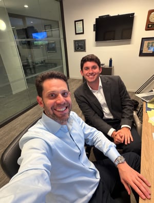 Office selfie with two colleagues