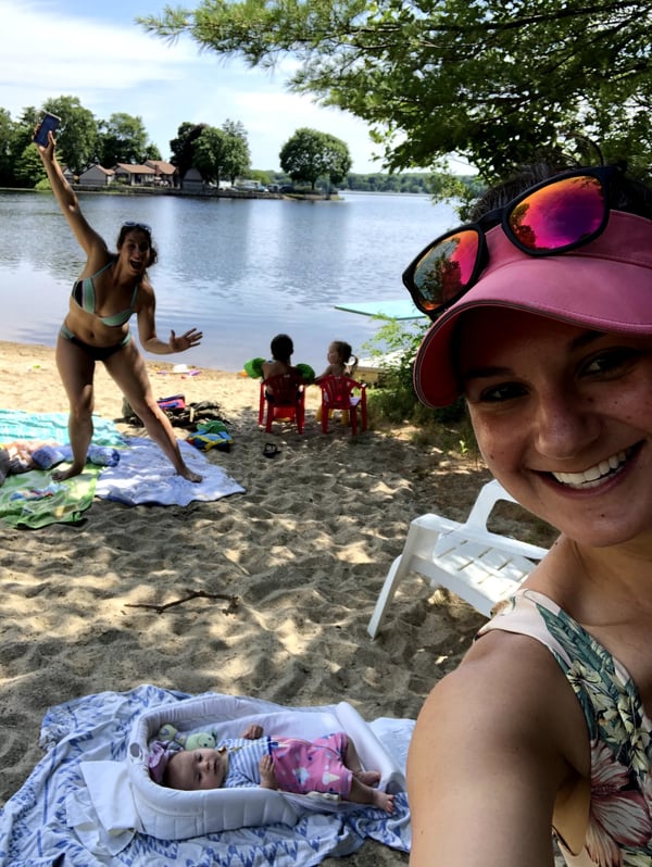 lake during covid with kids_Amy Paula