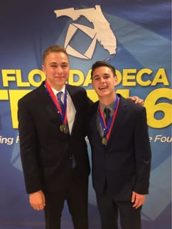 Ethan Berman '19 and Harris Gevinson '19 DECA